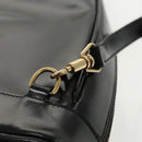 GUCCI Bamboo Body Bag Enamel Black Gold 003 2113 0127 Auth ar12723-9