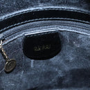 GUCCI Bamboo Body Bag Enamel Black Gold 003 2113 0127 Auth ar12723-20