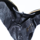 GUCCI Bamboo Body Bag Enamel Black Gold 003 2113 0127 Auth ar12723-11