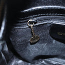 GUCCI Bamboo Body Bag Enamel Black Gold 003 2113 0127 Auth ar12723-22