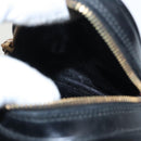 GUCCI Bamboo Body Bag Enamel Black Gold 003 2113 0127 Auth ar12723-24