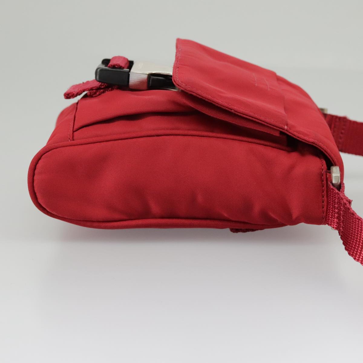 PRADA Shoulder Bag Nylon Red Auth ar12738