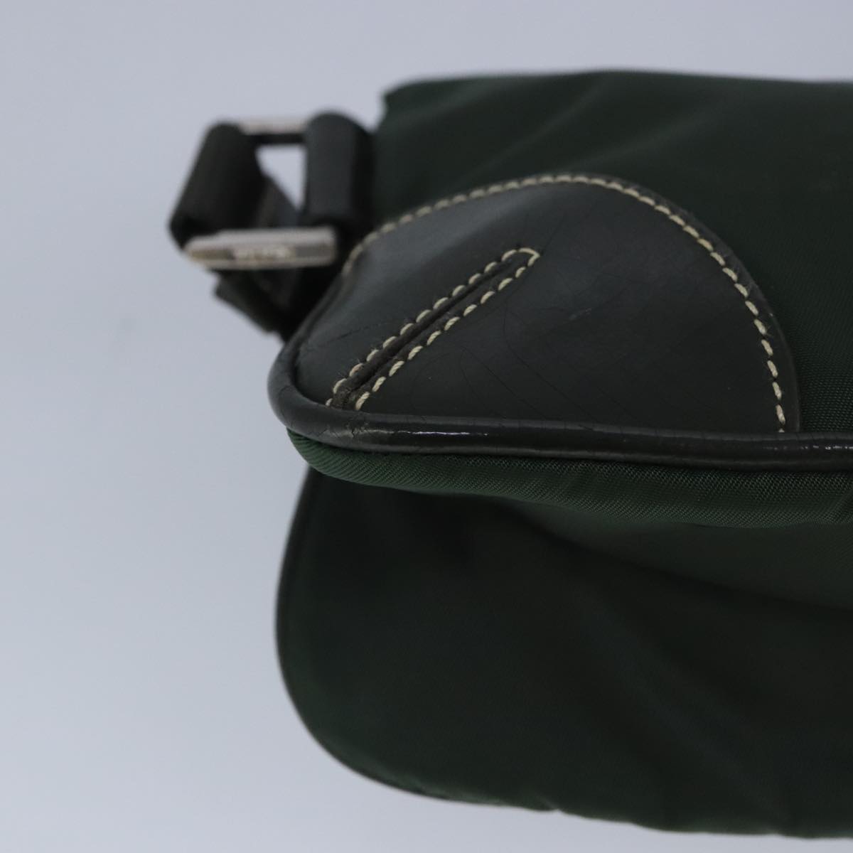 PRADA Waist bag Nylon Khaki Auth ar12739