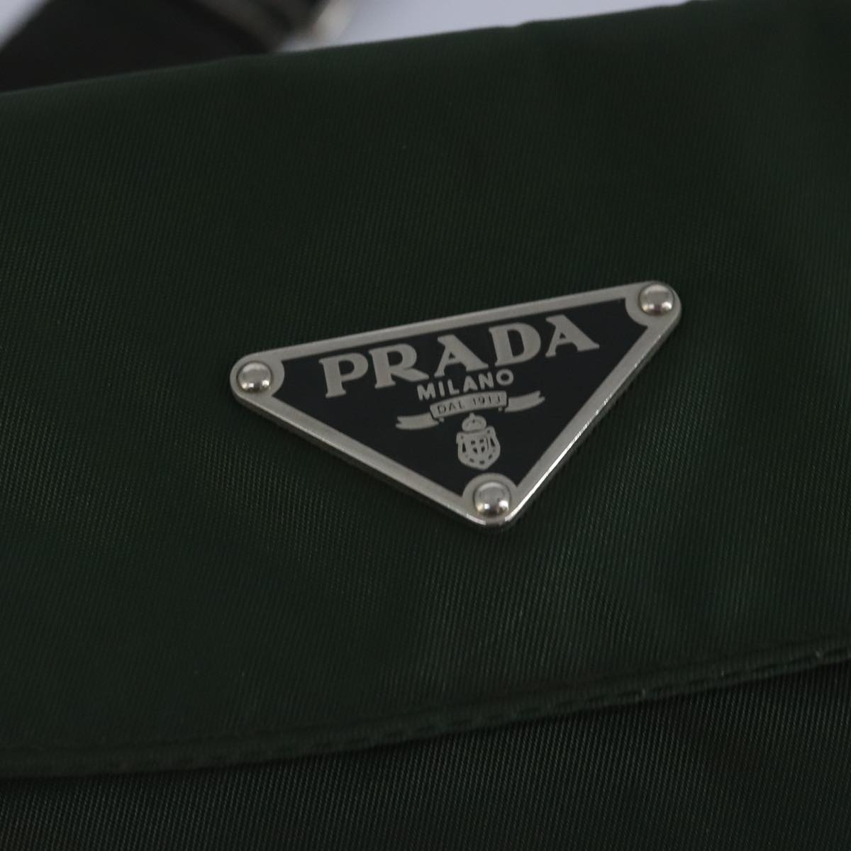 PRADA Waist bag Nylon Khaki Auth ar12739