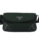 PRADA Waist bag Nylon Khaki Auth ar12739-13