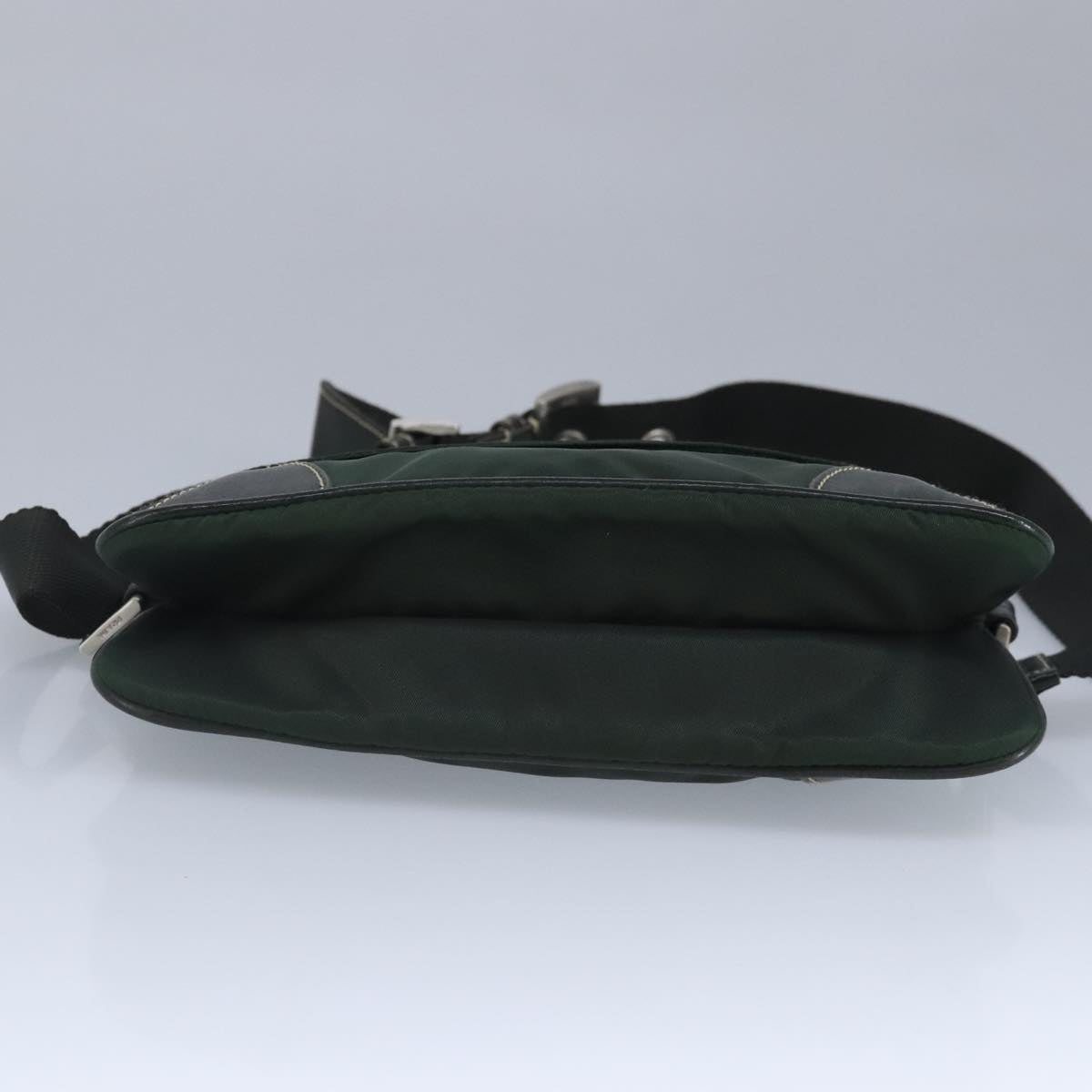 PRADA Waist bag Nylon Khaki Auth ar12739