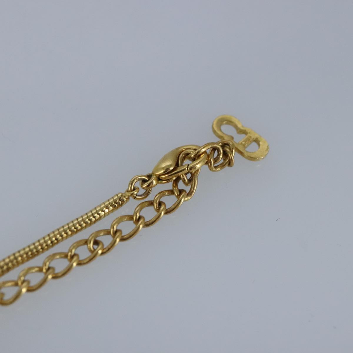 Christian Dior Necklace metal Gold Auth ar12756