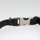 PRADA Shoulder Pouch Nylon Black Silver Auth ar12772-9