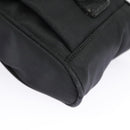 PRADA Shoulder Pouch Nylon Black Silver Auth ar12772-15