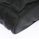 PRADA Shoulder Pouch Nylon Black Silver Auth ar12772-16