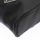 PRADA Shoulder Pouch Nylon Black Silver Auth ar12772-18
