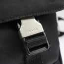PRADA Shoulder Pouch Nylon Black Silver Auth ar12772-20
