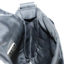 PRADA Shoulder Pouch Nylon Black Silver Auth ar12772-23