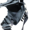 PRADA Shoulder Pouch Nylon Black Silver Auth ar12772-25