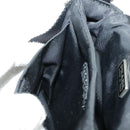 PRADA Shoulder Pouch Nylon Black Silver Auth ar12772-27