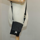 PRADA Shoulder Pouch Nylon Black Silver Auth ar12772-28