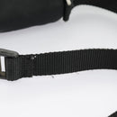 PRADA Shoulder Pouch Nylon Black Silver Auth ar12772-14