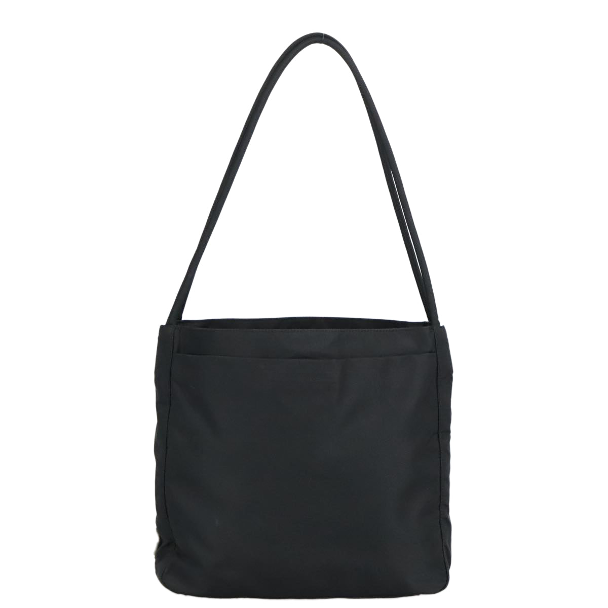 PRADA Tote Bag Nylon Black Silver Auth ar12773 - 0