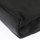 Christian Dior Hand Bag Nylon Black Silver Auth ar12776-16