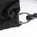 Christian Dior Hand Bag Nylon Black Silver Auth ar12776-10