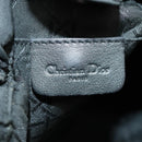 Christian Dior Hand Bag Nylon Black Silver Auth ar12776-18
