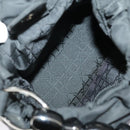Christian Dior Hand Bag Nylon Black Silver Auth ar12776-11