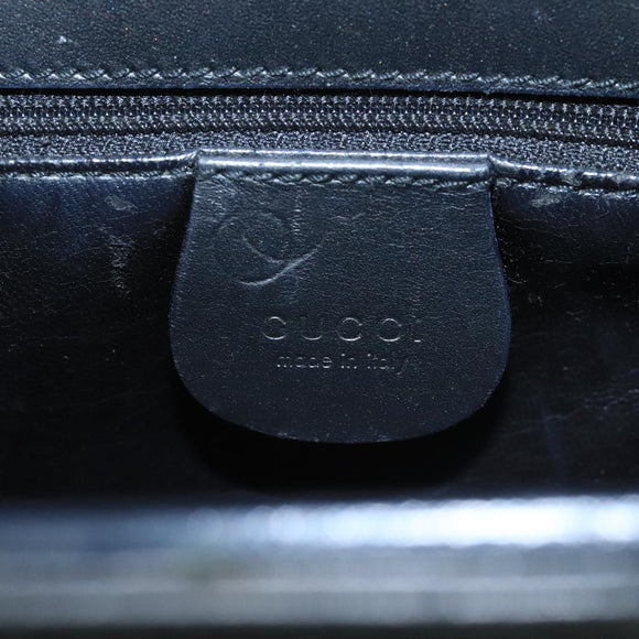 GUCCI Shoulder Bag Leather Black 001 2058 1855 6 Auth ar12800