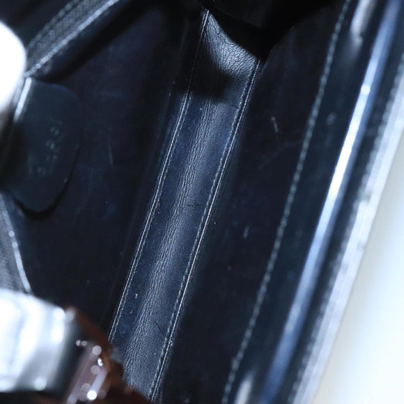 GUCCI Shoulder Bag Leather Black 001 2058 1855 6 Auth ar12800