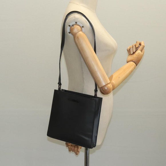 GUCCI Shoulder Bag Leather Black 001 2058 1855 6 Auth ar12800