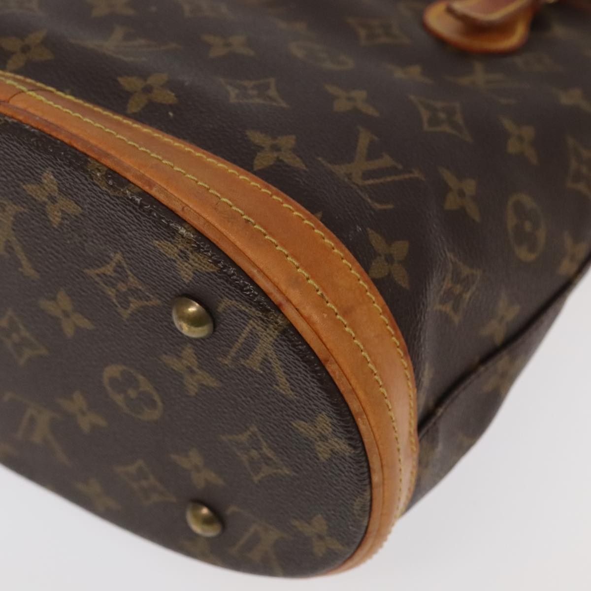 LOUIS VUITTON Monogram Bucket PM Shoulder Bag M42238 LV Auth ar12801