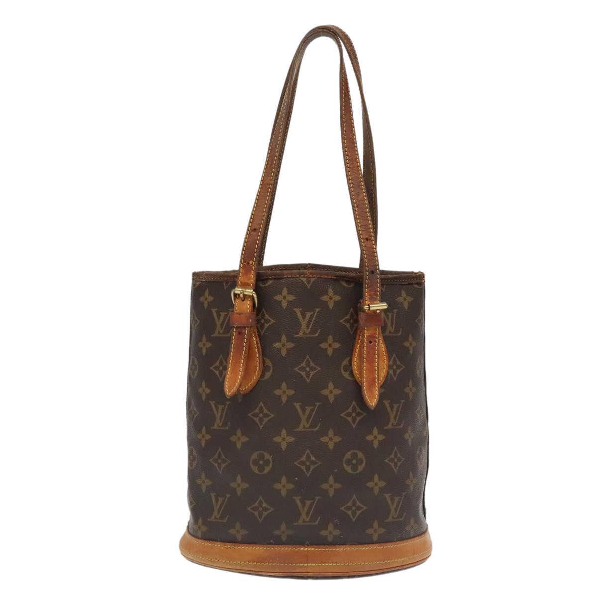 LOUIS VUITTON Monogram Bucket PM Shoulder Bag M42238 LV Auth ar12801 - 0