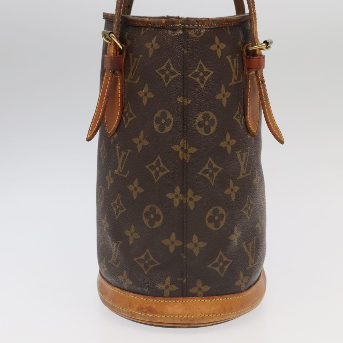 LOUIS VUITTON Monogram Bucket PM Shoulder Bag M42238 LV Auth ar12801