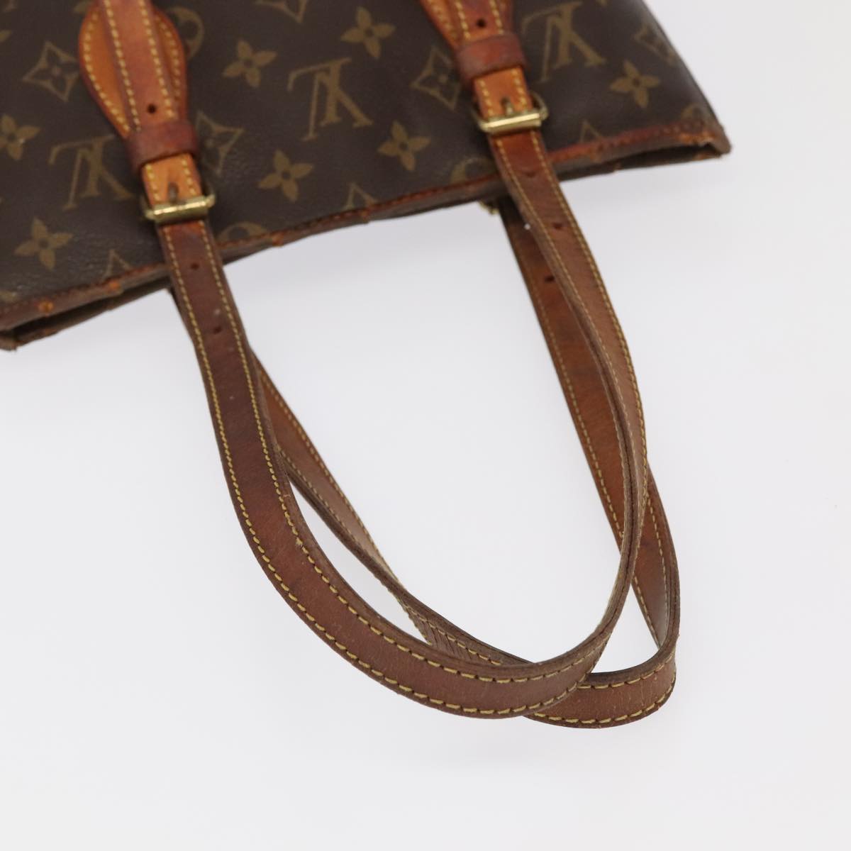 LOUIS VUITTON Monogram Bucket PM Shoulder Bag M42238 LV Auth ar12801