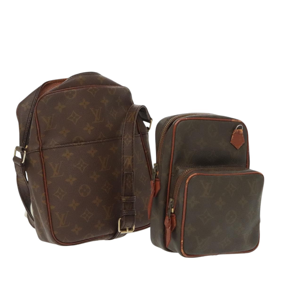 LOUIS VUITTON Monogram Shoulder Bag 2Set LV Auth ar12803