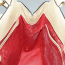 CELINE Shoulder Bag Leather Beige Auth ar12810-22