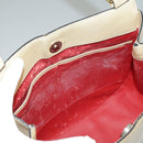 CELINE Shoulder Bag Leather Beige Auth ar12810-11