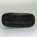 CELINE Shoulder Bag Enamel Black Auth ar12829-6
