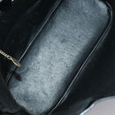 CELINE Shoulder Bag Enamel Black Auth ar12829-10