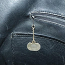 CELINE Shoulder Bag Enamel Black Auth ar12829-24