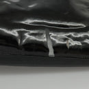 CELINE Shoulder Bag Enamel Black Auth ar12829-5