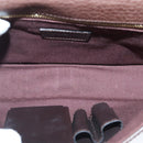 Salvatore Ferragamo Gancini Clutch Bag Leather Brown Auth ar12841-9