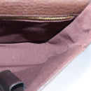 Salvatore Ferragamo Gancini Clutch Bag Leather Brown Auth ar12841-17