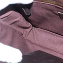 Salvatore Ferragamo Gancini Clutch Bag Leather Brown Auth ar12841-18