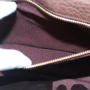 Salvatore Ferragamo Gancini Clutch Bag Leather Brown Auth ar12841-10