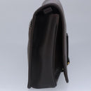 Salvatore Ferragamo Gancini Clutch Bag Leather Brown Auth ar12841-3