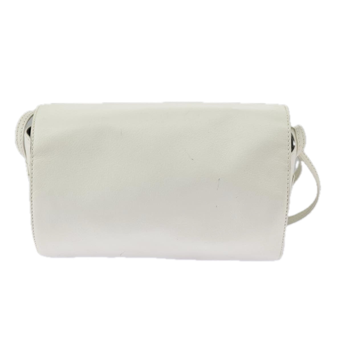 LOEWE Shoulder Bag Leather White Auth ar12842 - 0