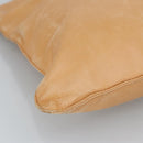 LOEWE Anagram Tote Bag Leather Beige Gold Auth ar12843-14