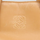 LOEWE Anagram Tote Bag Leather Beige Gold Auth ar12843-17
