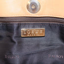 LOEWE Anagram Tote Bag Leather Beige Gold Auth ar12843-18
