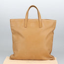 LOEWE Anagram Tote Bag Leather Beige Gold Auth ar12843-12